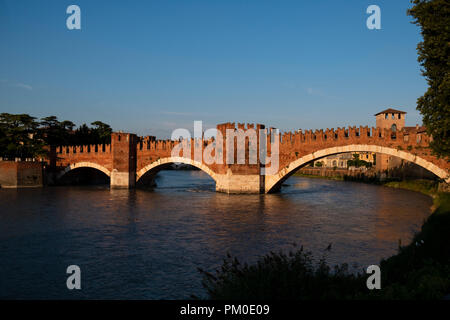 Vérone Italie - pont de Castelvecchio Banque D'Images