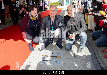 Oldenburg, Allemagne. 14Th Sep 2018. Keith Carradine est honoré avec une étoile sur le Walk of Fame DLO Filmfest Oldenburg pendant l le 14 septembre, 2018 à Oldenburg en Allemagne. Utilisation dans le monde entier | Credit : dpa/Alamy Live News Banque D'Images