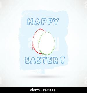 Carte Joyeuses Pâques Illustration de Vecteur