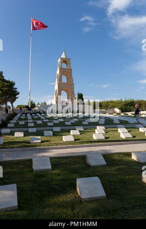 CANAKKALE - 28 juillet 2018 : Canakkale (Dardanelles) monument commémoratif des martyrs à Gallipoli, en Turquie Banque D'Images