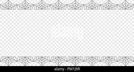 Cette élégante chambre double vecteur rectangle haut et bas du châssis noir satin avec copie espace isolé sur fond transparent. Modèle pour l'invitation, flyer, Illustration de Vecteur