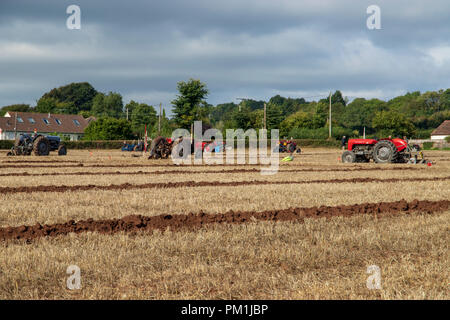 Le North Somerset Vintage tracteur de labour, de mâcher de Stoke, Bristol 2018 Banque D'Images