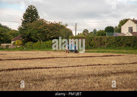 Le tracteur à la North Somerset Vintage tracteur de labour, de mâcher de Stoke, Bristol 2018 Banque D'Images