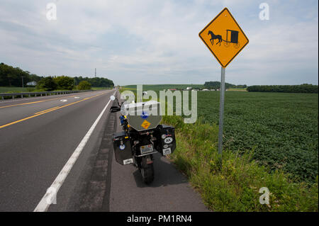 États-unis - 2013 : Ancienne Route 11 quelque part en Pennsylvanie. (Photo par Douglas Graham/sauvage Photos de lumière) Banque D'Images