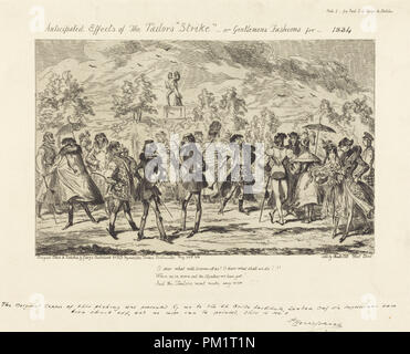 Effets attendus de l'adapte' 'Strike'. En date du : 1834. Technique : gravure (restrike). Musée : National Gallery of Art, Washington DC. Auteur : George Cruikshank. Banque D'Images