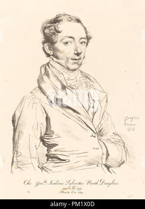 Frederic Sylvester Douglas. En date du : 1815. Technique : lithographie. Musée : National Gallery of Art, Washington DC. Auteur : INGRES, Jean Auguste Dominique. Banque D'Images