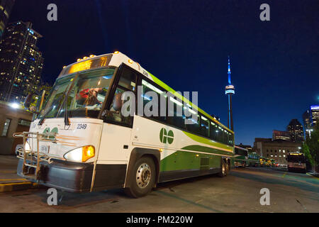 Toronto, Ontario, Canada-27 juin, 2018 : Rendez-vous à la gare routière du centre-ville de Toronto Banque D'Images