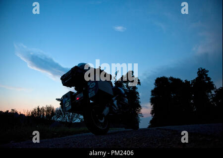 États-unis - 2013 : tournée de l'aventure en moto est la plus forte croissance de l'industrie de la motocyclette. (Photo par Douglas Graham/Wild Light Banque D'Images