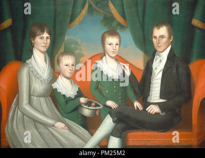 Portrait de famille. En date du : 1804. Dimensions : hors tout : 118,5 x 161,3 cm (46 5/8 x 63 1/2 in.) : 130,8 x 149,2 encadrée x 5,7 cm (51 1/2 x 58 3/4 x 2 1/4 in.). Médium : Huile sur toile. Musée : National Gallery of Art, Washington DC. Auteur : Ralph Eleaser Whiteside Earl. Banque D'Images