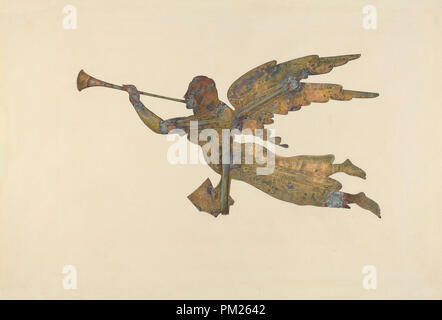 Gabriel girouette. En date du : ch. 1939. Dimensions : hors tout : 36,2 x 52,4 cm (14 1/4 x 20 5/8 in.). Médium : Aquarelle et gouache sur mine de plomb sur papier vélin. Musée : National Gallery of Art, Washington DC. Auteur : Lucille Chabot. Antiques-Misc. Banque D'Images