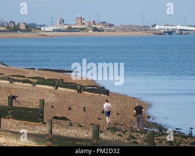 Sheerness, Kent, UK. 17 Sep, 2018. Météo France : un matin ensoleillé et très chaud dans la région de Sheerness, Kent. Credit : James Bell/Alamy Live News Banque D'Images