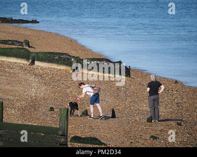 Sheerness, Kent, UK. 17 Sep, 2018. Météo France : un matin ensoleillé et très chaud dans la région de Sheerness, Kent. Credit : James Bell/Alamy Live News Banque D'Images