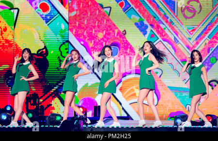 Berry Bon, Sept 9, 2018 : Berry bonne prestation au Asia Music Network (A.M.N.) Grand Concert à Séoul, Corée du Sud. Credit : Lee Jae-Won/AFLO/Alamy Live News Banque D'Images