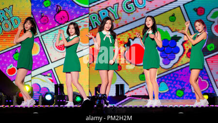 Berry Bon, Sept 9, 2018 : Berry bonne prestation au Asia Music Network (A.M.N.) Grand Concert à Séoul, Corée du Sud. Credit : Lee Jae-Won/AFLO/Alamy Live News Banque D'Images