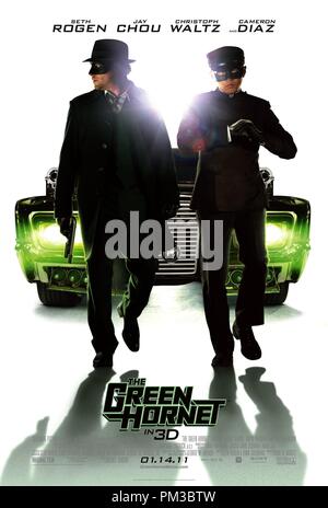 Columbia Pictures, le film d'action GREEEN HORNET. Poster Banque D'Images