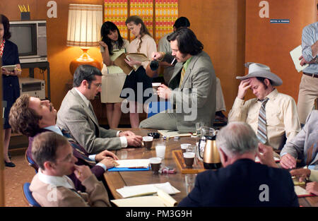 Photo du film de 'Présentateur : la légende de Ron Burgandy' Will Ferrell, Steve Carell, Paul Rudd, David Koechner © 2004 DreamWorks Référence de fichier #  30735068THA pour un usage éditorial uniquement - Tous droits réservés Banque D'Images