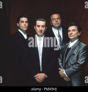 Publicité Studio : 'Les Affranchis' encore Ray Liotta, Robert De Niro, Paul Sorvino, Joe Pesci © 1990 Warner Brothers Banque D'Images