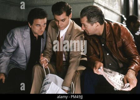 Joe Pesci, Ray Liotta, Robert De Niro 'Les Affranchis' (1990) Warner Bros. Banque D'Images