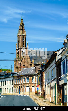 La Cathédrale Notre Dame de la vallée église dans Fleury-sur-Andelle la ville. Normandie, France Banque D'Images