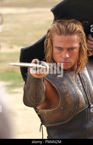 'Troy' Brad Pitt © 2004 Warner Brothers Banque D'Images