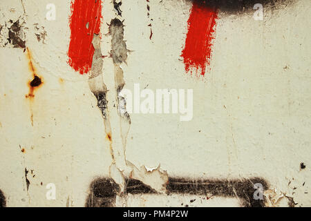 Texture grunge peel peinture abstraite, milieux urbains Banque D'Images