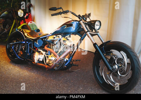Moto Harley Davidson Mito Americano Banque D'Images