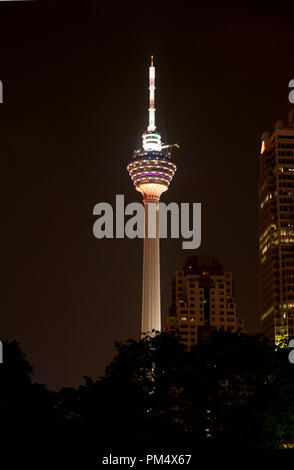 Menara KL Tower - Kuala Lumpur - Malaisie tour Menara 421m - Kuala Lumpur Malaisie Banque D'Images