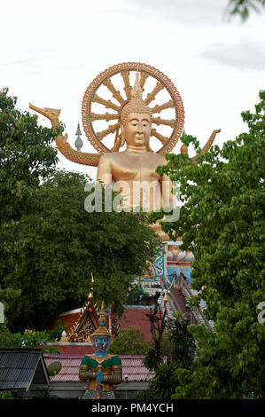 Thaïlande - Koh Samui - Big Buddha Temple - Wat Phra Yai - Statue Banque D'Images