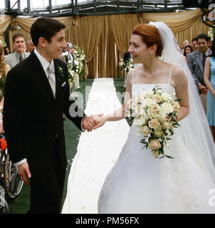 'American Wedding' Jason Biggs, Alyson Hannigan Banque D'Images