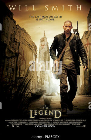 'I Am Legend' Poster © 2007 Warner Brothers Référence #  30738418THA pour un usage éditorial uniquement - Tous droits réservés Banque D'Images