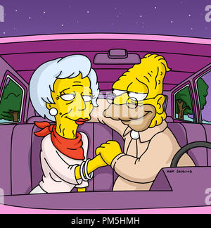 Photo du film / Publicité encore de 'The Simpsons' épisode : "Le Vieil Homme et la clé' Zelda, Abe Simpson 10 mars 2002 Dossier n° Référence 30754260THA pour un usage éditorial uniquement - Tous droits réservés Banque D'Images