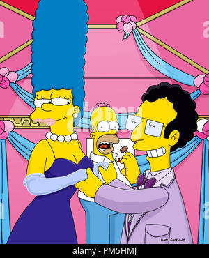 Photo du film / Publicité encore de 'The Simpsons' épisode : 'Proposition' Half-Decent Marge Simpson, Homer Simpson, Artie Ziff 10 février 2002 Dossier n° Référence 30754261THA pour un usage éditorial uniquement - Tous droits réservés Banque D'Images