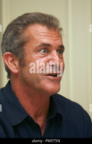 Mel Gibson 'le castor' Session de portrait, le 26 avril 2011. La reproduction par les tabloïds américains est absolument interdit. Référence #  30954 Fichier 054CCR pour un usage éditorial uniquement - Tous droits réservés Banque D'Images