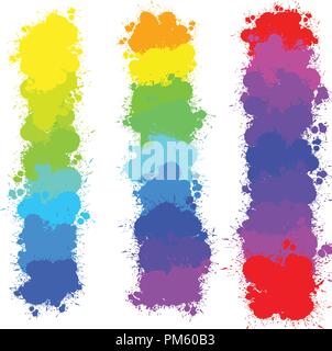 Les éclaboussures de couleurs différentes, vector background pour imprimer la décoration. L'espace couleur CMJN. Illustration de Vecteur