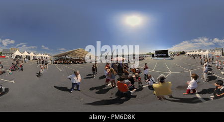 Vue panoramique à 360° de Chants marins fete des filets bleus concarneau bretagne france cc1