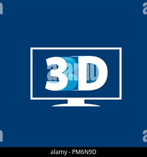 Logo vector stéréoscopie Illustration de Vecteur