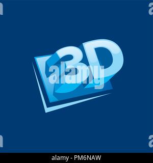 Logo vector stéréoscopie Illustration de Vecteur