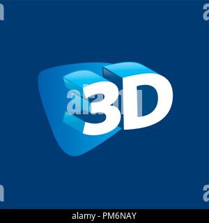 Logo vector stéréoscopie Illustration de Vecteur