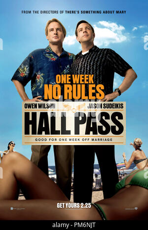 New Line Cinema's comedy "HALL PASS' affiche 2011 Banque D'Images