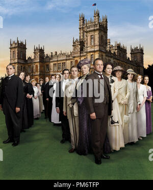 Maggie Smith, Elizabeth McGovern et exprimés dans Downton Abbey Banque D'Images