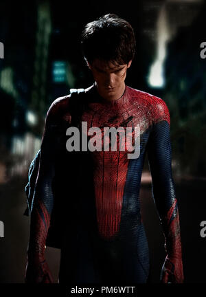 Andrew Garfield stars comme Peter Parker/Spider-Man dans Columbia Pictures' 'The Amazing Spider-Man' Banque D'Images