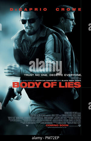 Photo du film de 'Body of Lies' Poster © 2008 Warner Brothers Référence #  30755560THA pour un usage éditorial uniquement - Tous droits réservés Banque D'Images