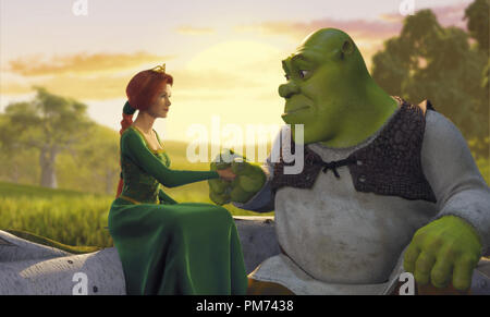 Photo du film / Publicité encore de 'Shrærek' Shrek, la princesse Fiona © 2001 DreamWorks Référence de fichier #  30847364THA pour un usage éditorial uniquement - Tous droits réservés Banque D'Images