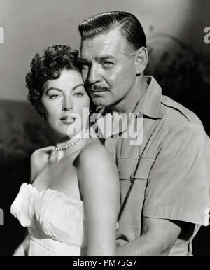 Clark Gable et Ava Gardner, 'Mogambo' 1953 Loews de référence de dossier 30928 566THA Banque D'Images