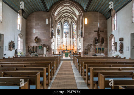 Innenraum der Evangelischen Kirche St., Nürnberg, Bayern, Deutschland | protestants Jakob intérieur de l'église, Nuremberg, Bavière, Allemagne Banque D'Images