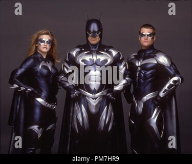 Photo du film de "Batman et Robin" Alicia Silverstone, George Clooney, Chris O'Donnell © 1997 Warner Brothers / DC Comics #  de référence fichier 31013440THA pour un usage éditorial uniquement - Tous droits réservés Banque D'Images