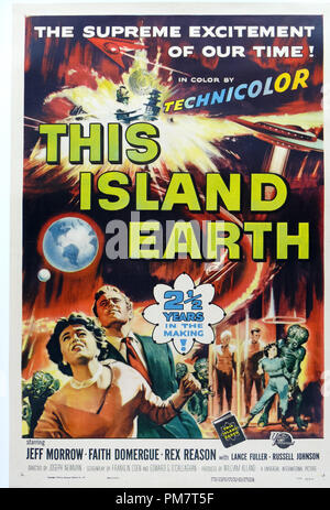 Cette île 'terre' 1955 affiche l'interface utilisateur de référence de dossier 31386 559 THA Banque D'Images