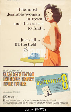 Butterfield 8 1960 MGM Référence de fichier affiche #  31386 648THA Banque D'Images