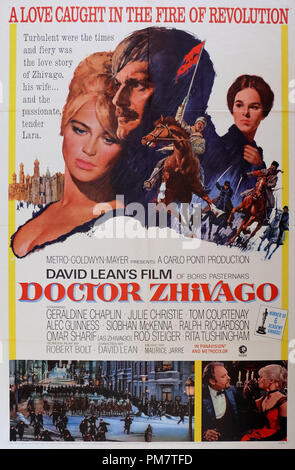 « Docteur Jivago' 1965 MGM Référence de fichier affiche #  31386 677THA Banque D'Images