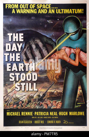 "Le jour où la terre s'arrêta' (1951) Twentieth Century Fox Film Corp. fichier Affiche le numéro de référence : 31386 773THA Banque D'Images